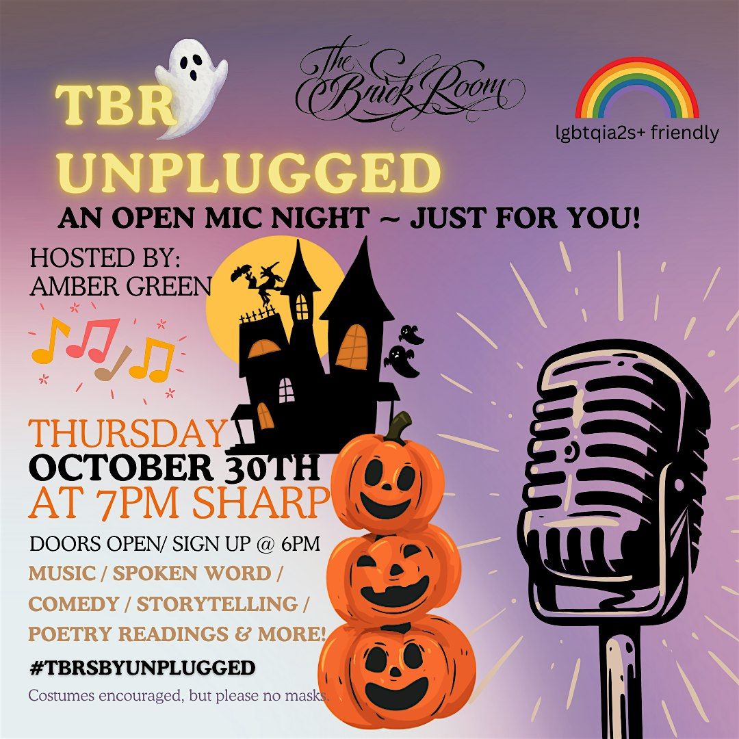 TBR Unplugged- An Open Mic Night!