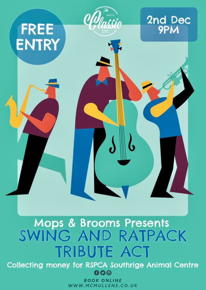 SWING AND RATPACK Tribute Act, The Mops & Brooms Well End