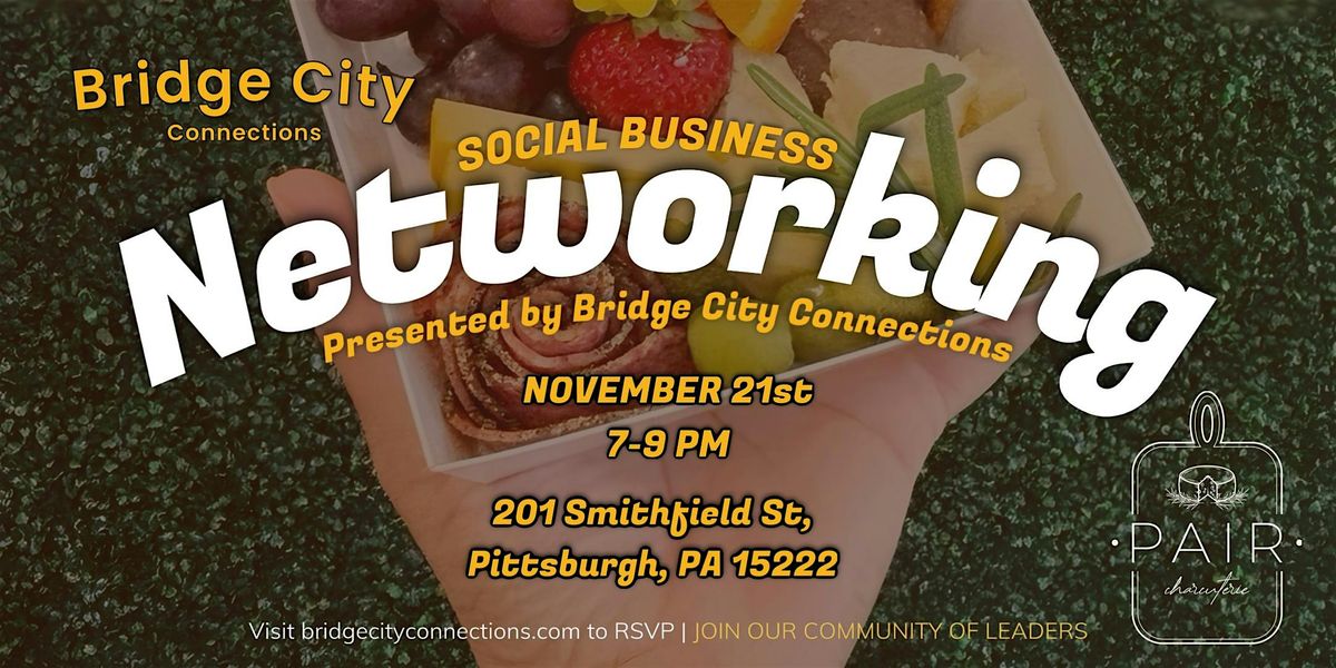 Social Business Networking \u2013 Official Collaboration with Pair Charcuterie