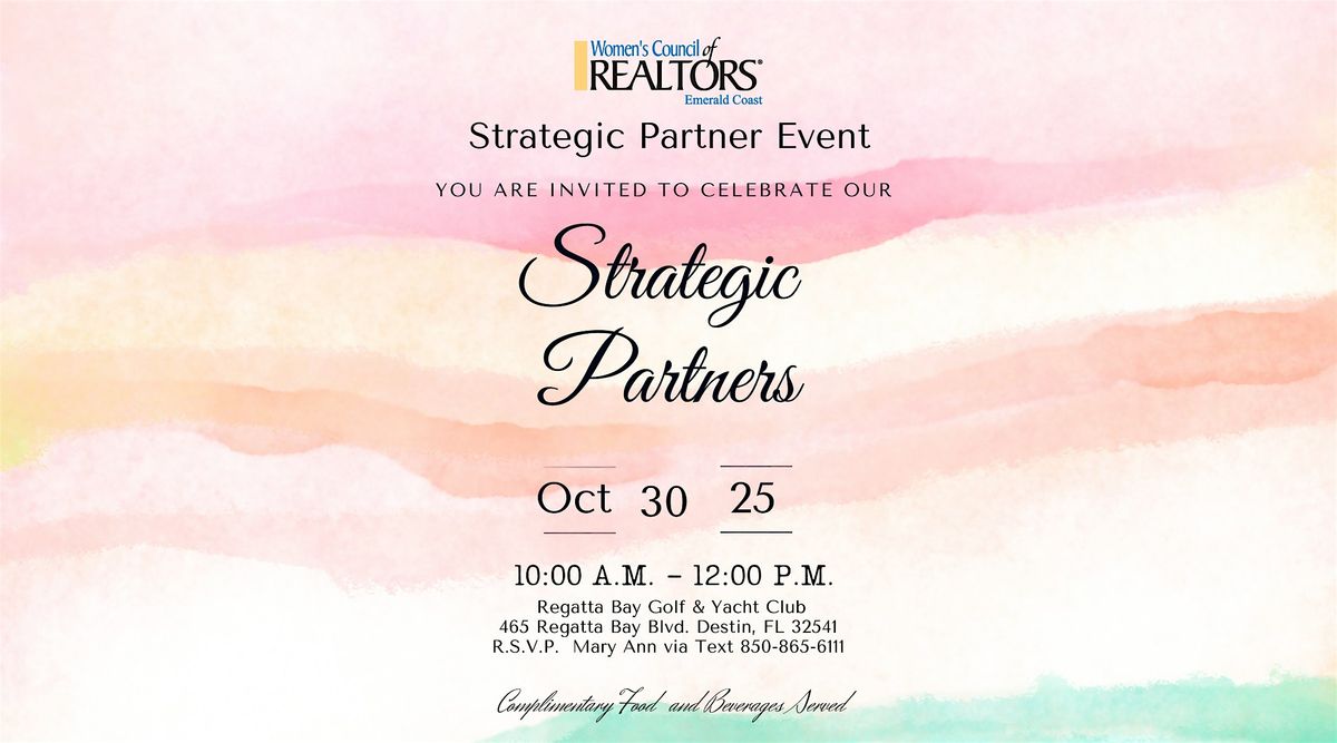 Strategic Partner Appreciation