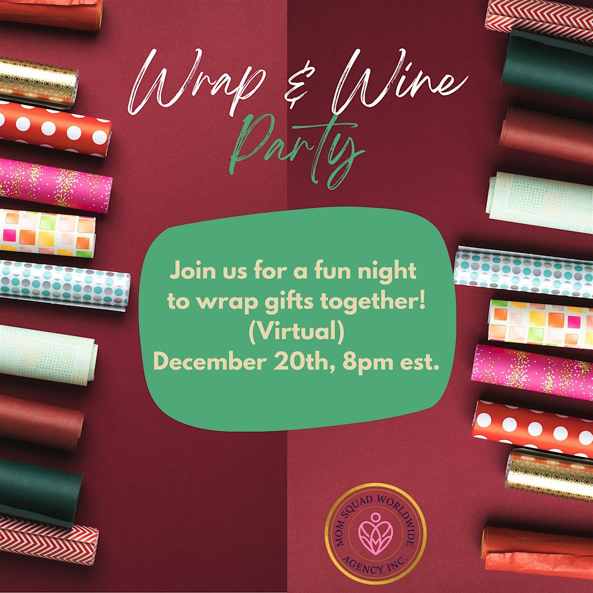 Virtual Wrap and Wine Party