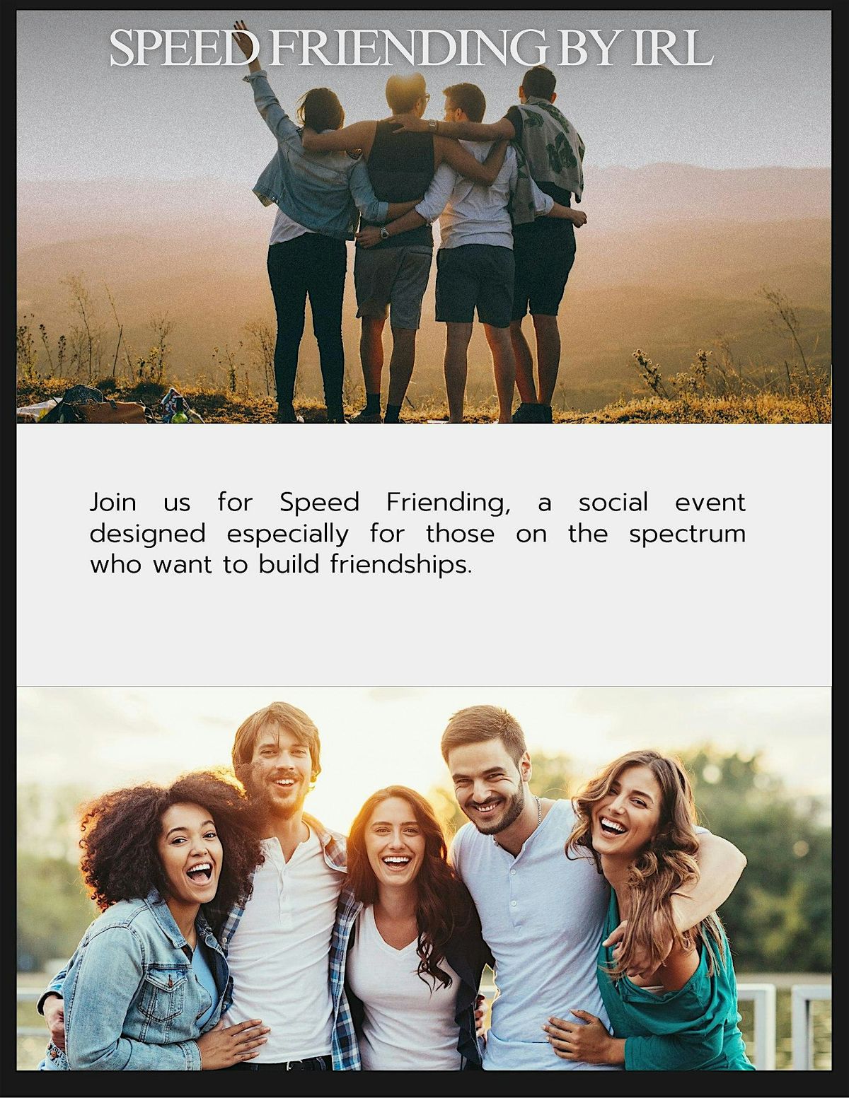 Speed Friending: A Social Event for Those on the Spectrum OC