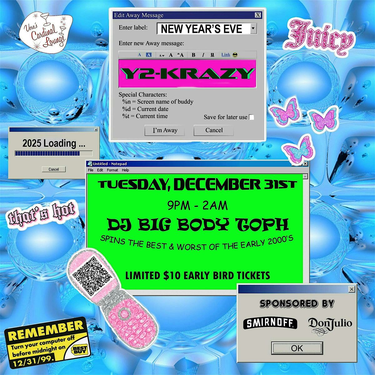 Vera's Y2-Krazy New Year's Eve Party