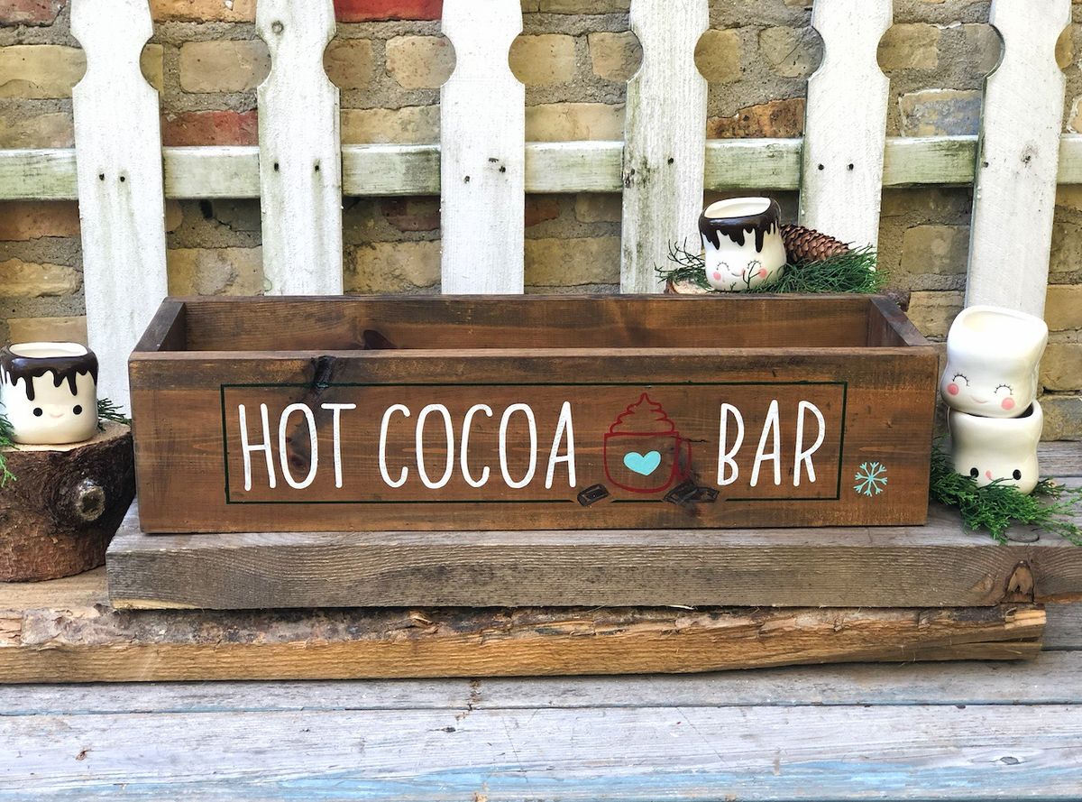 Hot Cocoa Bar & Mini Sign DIY