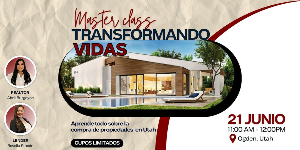 Master Class Transformando Vidas