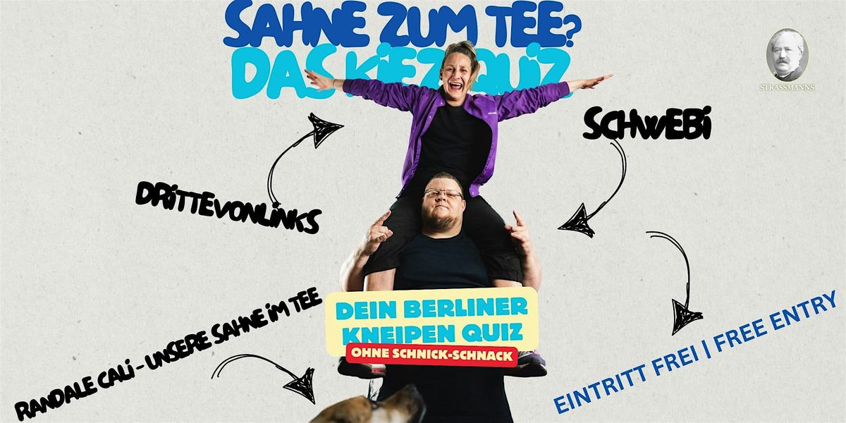 Sahne zum Tee - Das Kneipenquiz mit Julia und Schwebi | Pubquiz