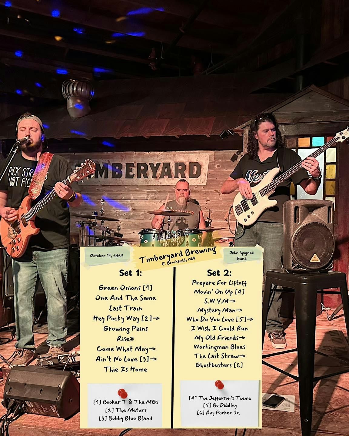 Live Music - The John Spignesi Band at Timberyard Brewing Company