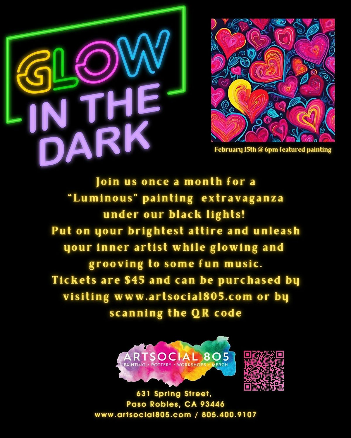 Glow Night at ArtSocial 805