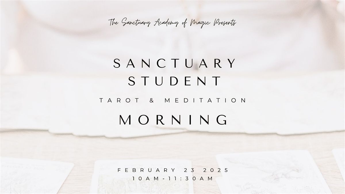 Sanctuary Tarot & Meditation Morning