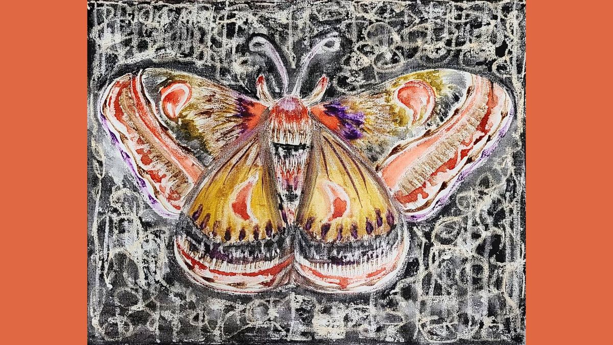 Moths & Butterflies Watercolor Relief with Allise Noble