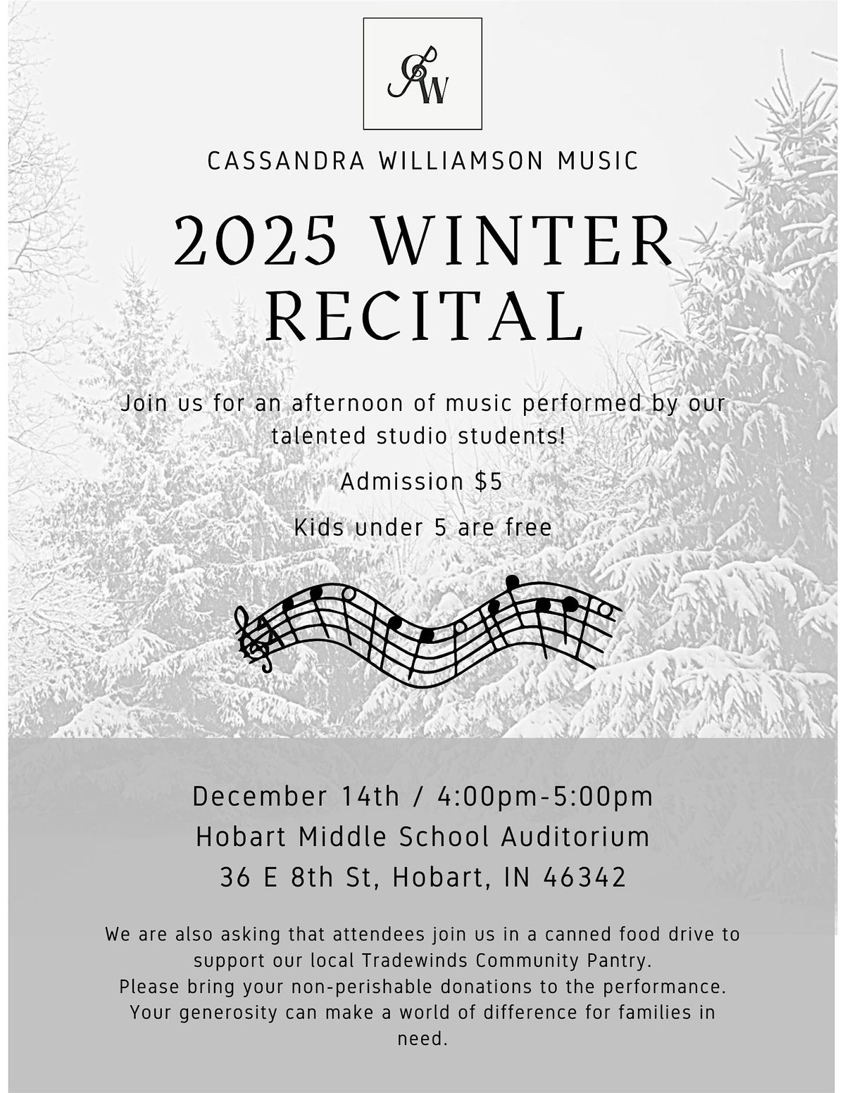 2025 Winter Recital - Cassandra Williamson Music Studio