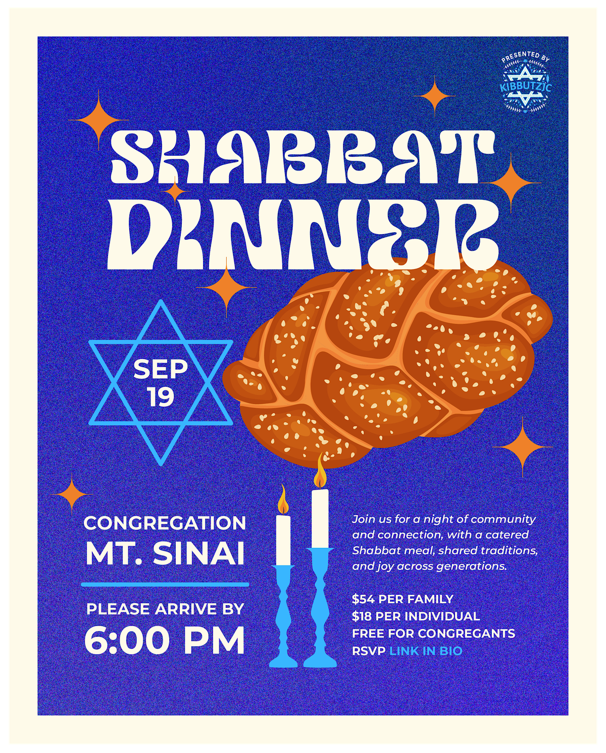 Mount Sinai Shabbat Dinner