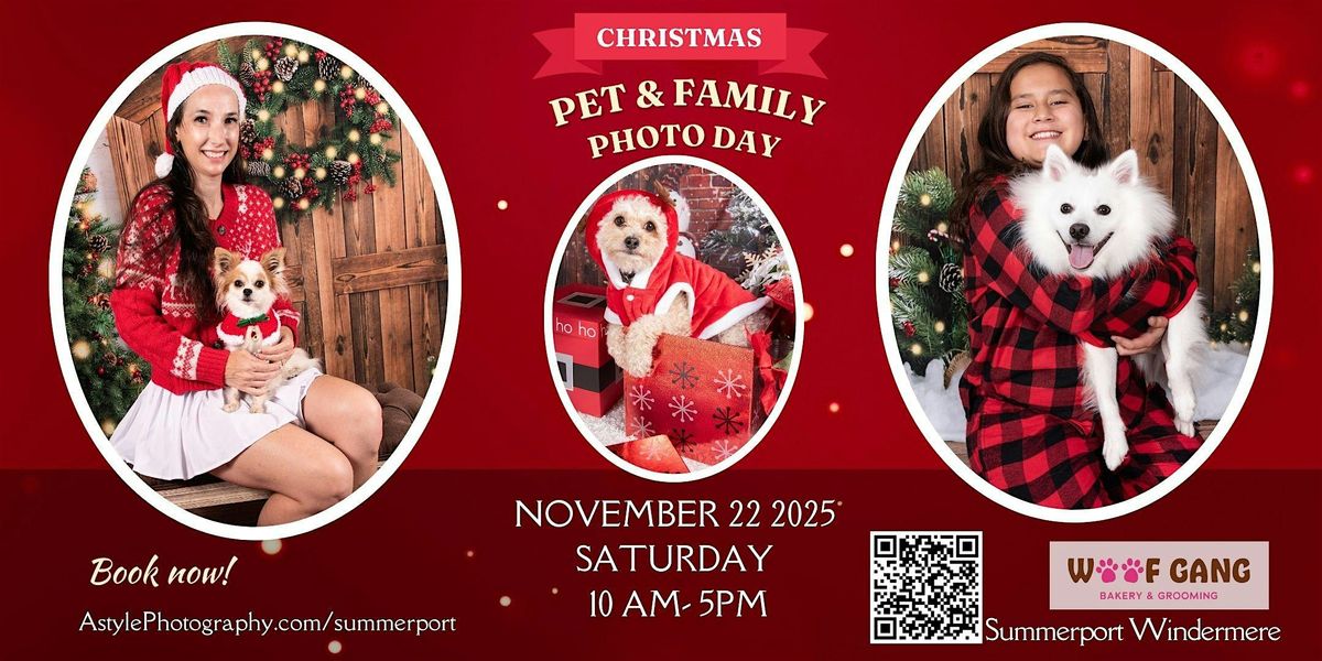Christmas Pet and Family Photo Event