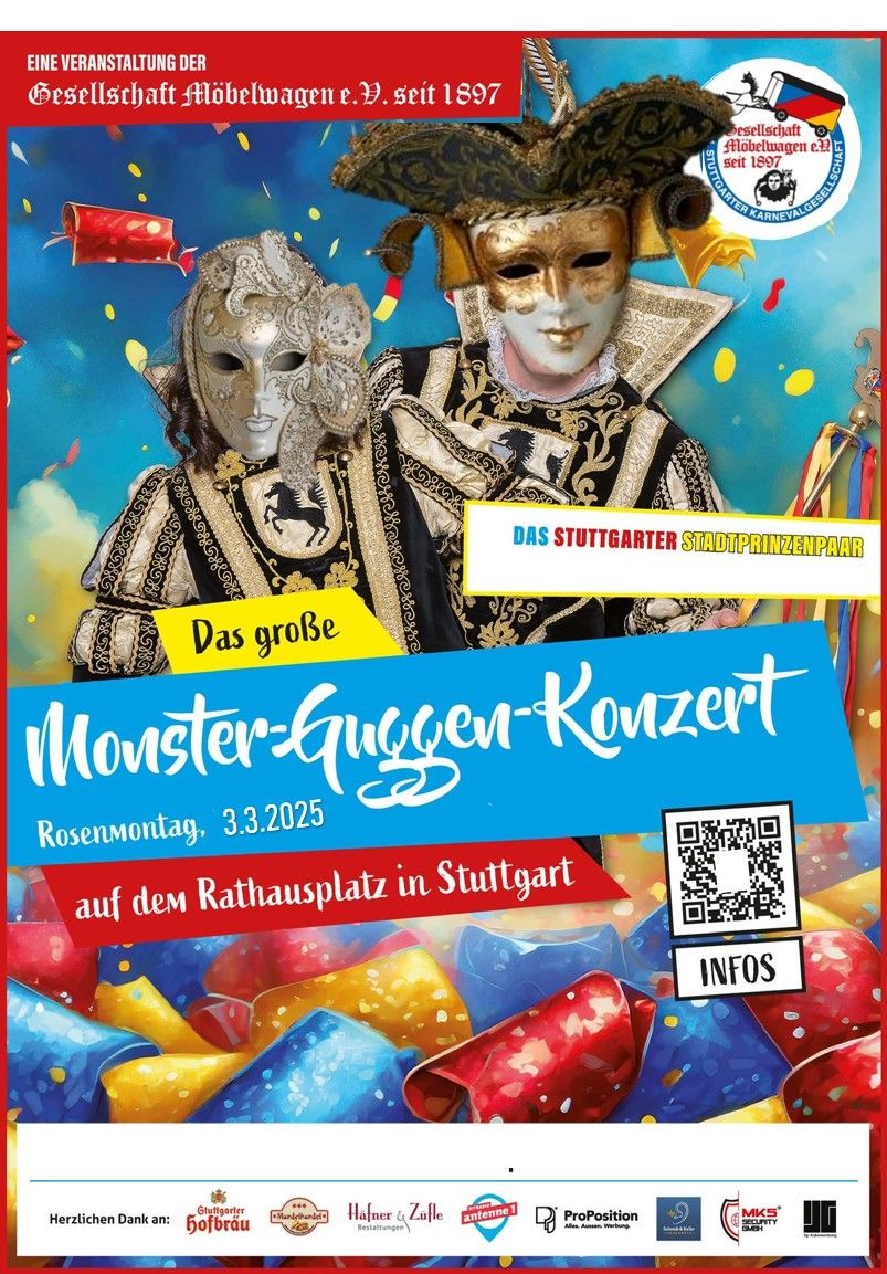 Save the Date - Gro\u00dfes Guggen-Monster-Konzert 2025