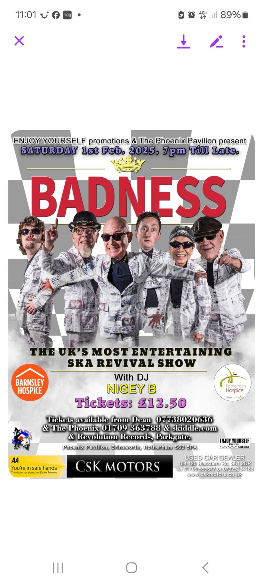 SKA night featuring BADNESS