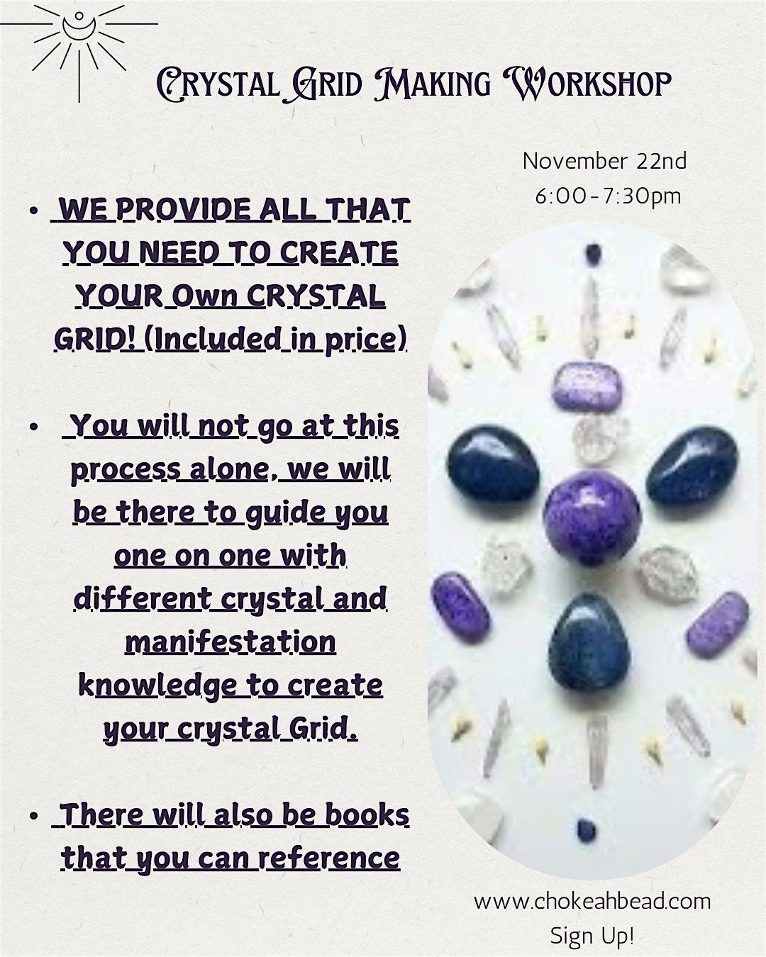 Crystal Grid Creation Workshop