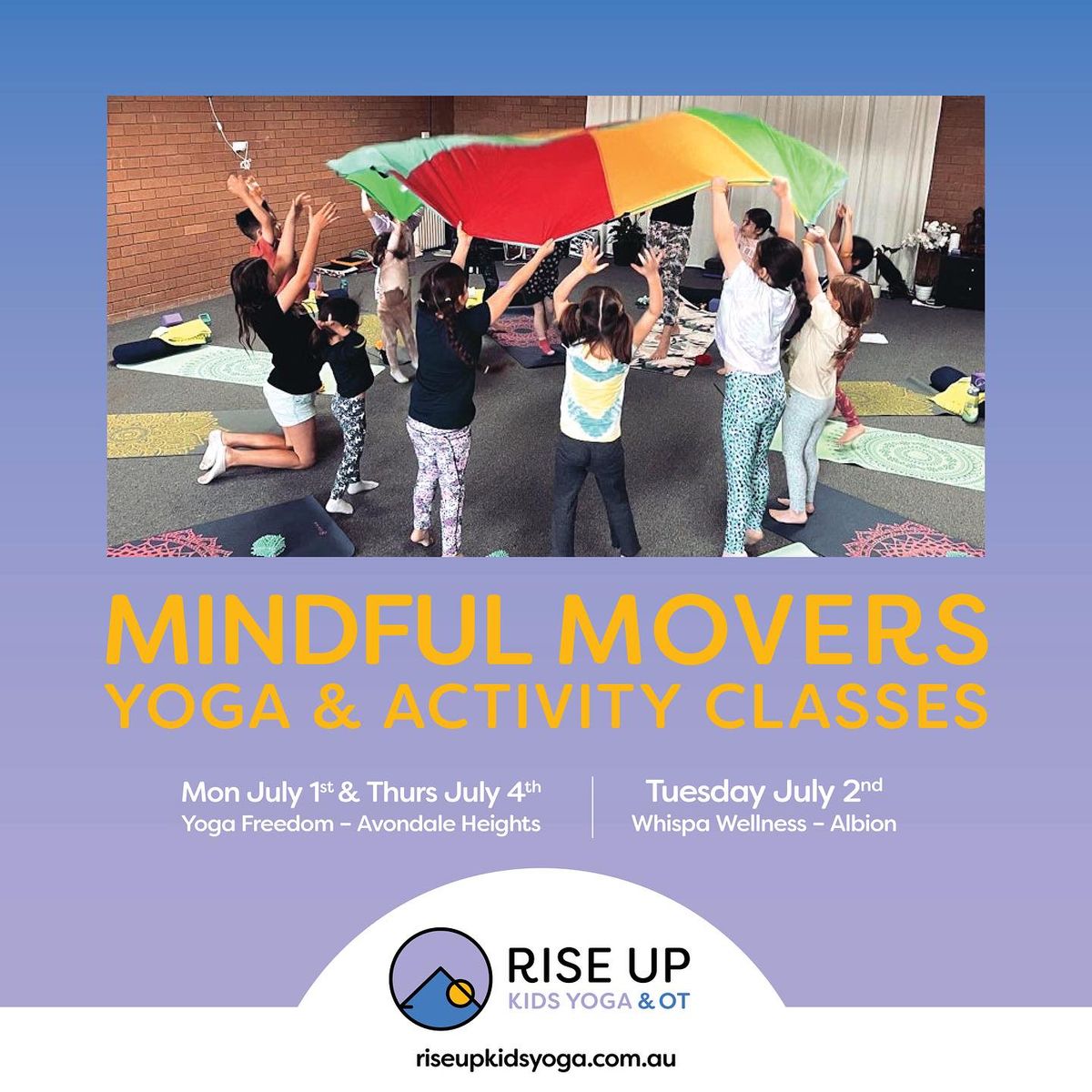 School Holiday Mindful Movers Classes for Kids