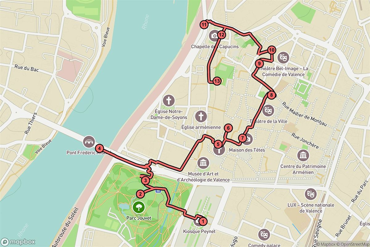 Valence Audio Tour: Timeless Tales from Bridges to Bourgeoisie