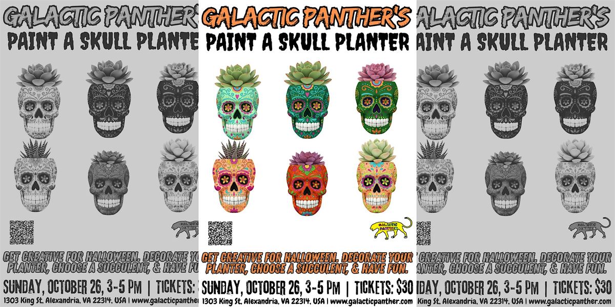 Galactic Panther's Paint a Skull Planter