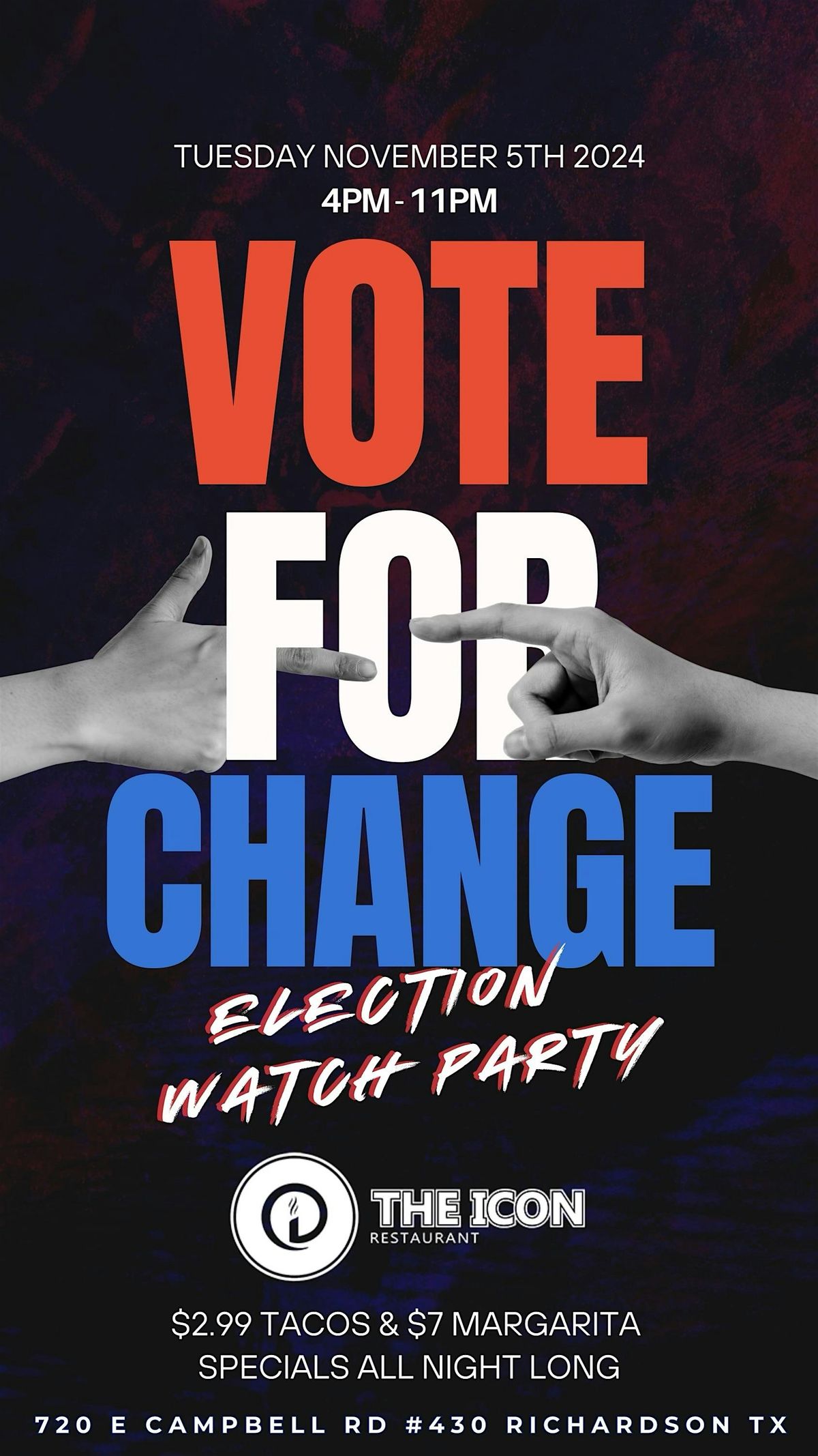 Join us for an exciting Election watch party!!