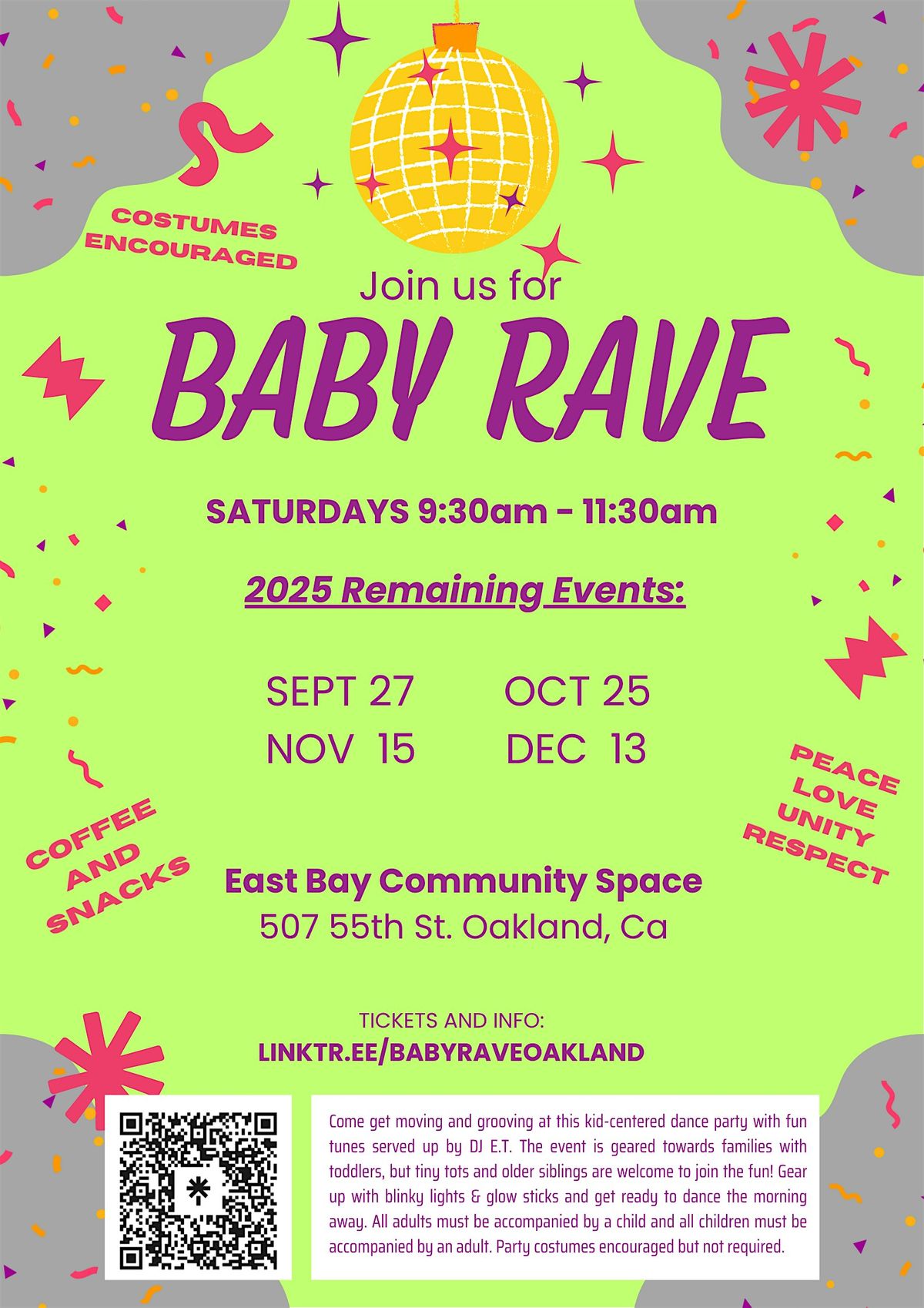 Baby Rave Oakland (10.25.25)