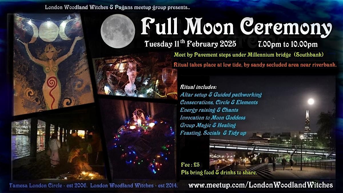 Wicca Full Moon Ritual : Venus & Luxmi magic  - by Thames, London