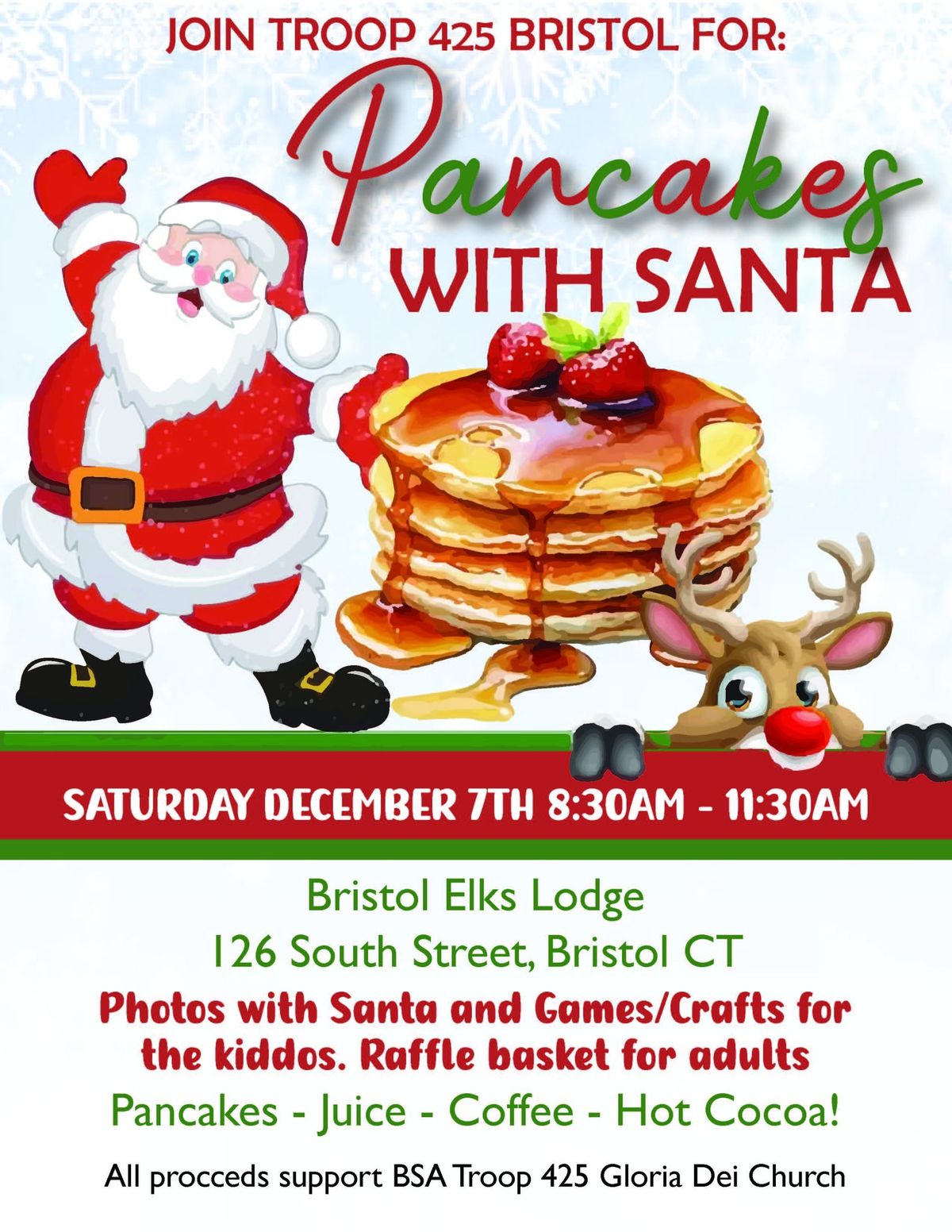 Pancakes with Santa hosted by Troop 425