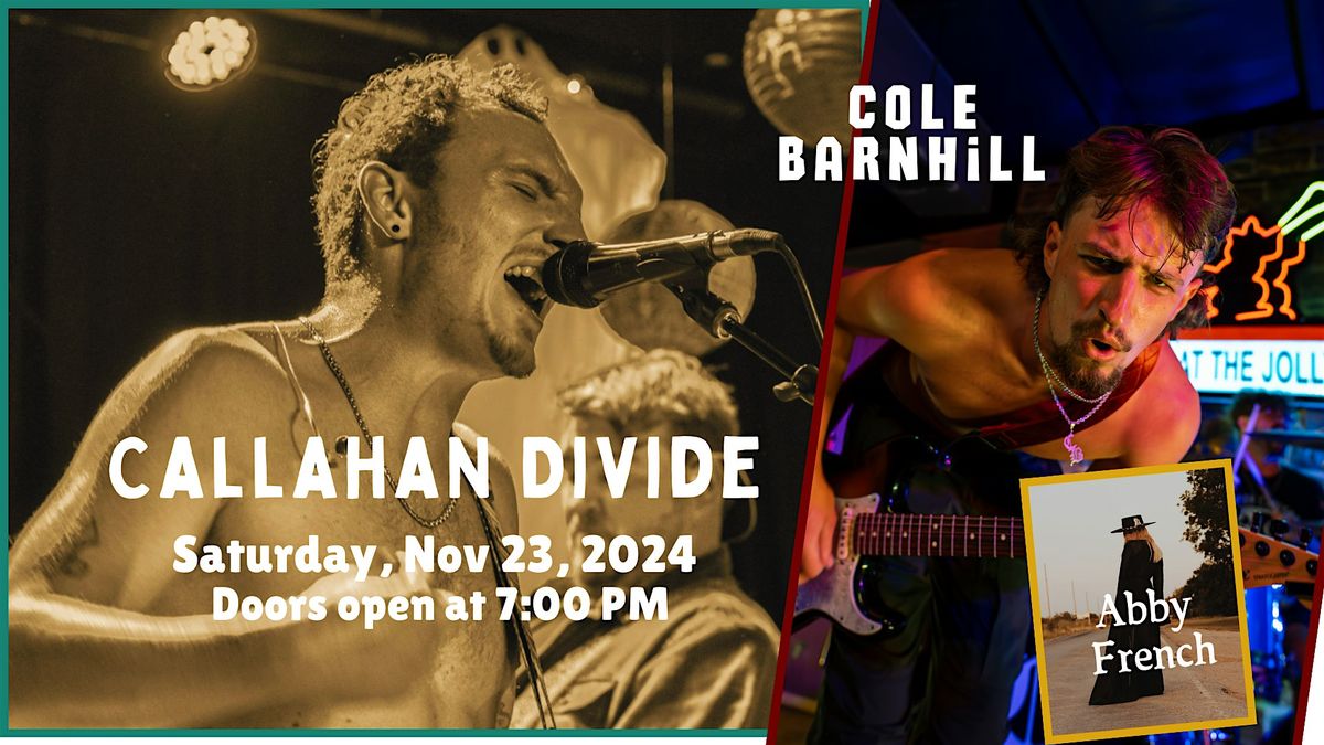 Callahan Divide at The Stairs with Special Guest Cole Barnhill