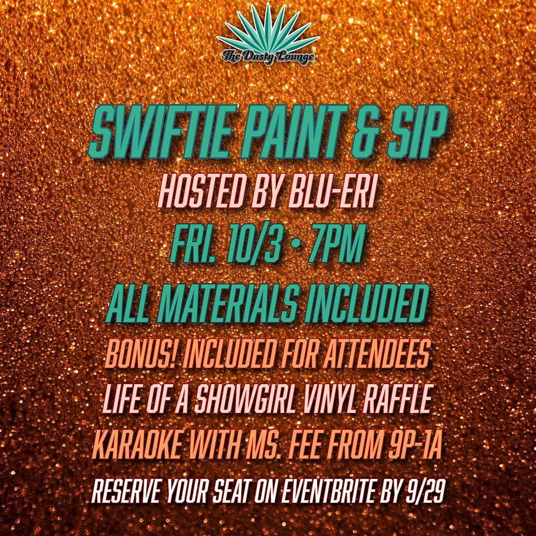 Taylor Swift Paint & Sip