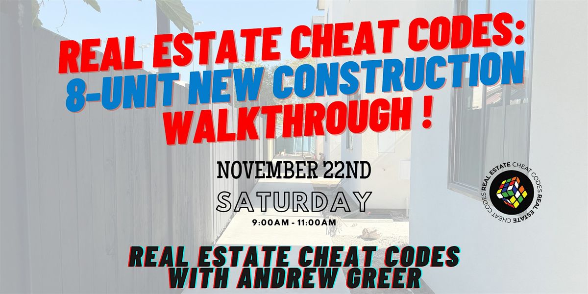 Real Estate Cheat Codes: 8-Unit New Construction Walkthrough!