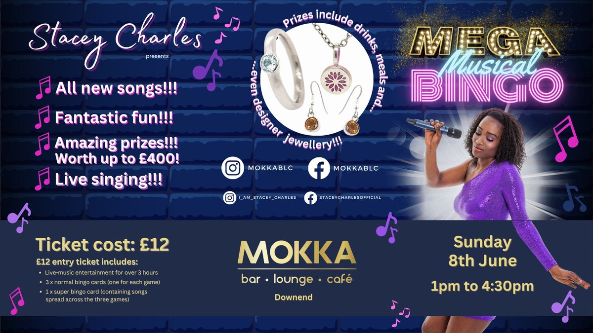 \u2b50MEGA\u2b50 Musical Bingo at MOKKA (Downend) - Sunday 8th June 1pm