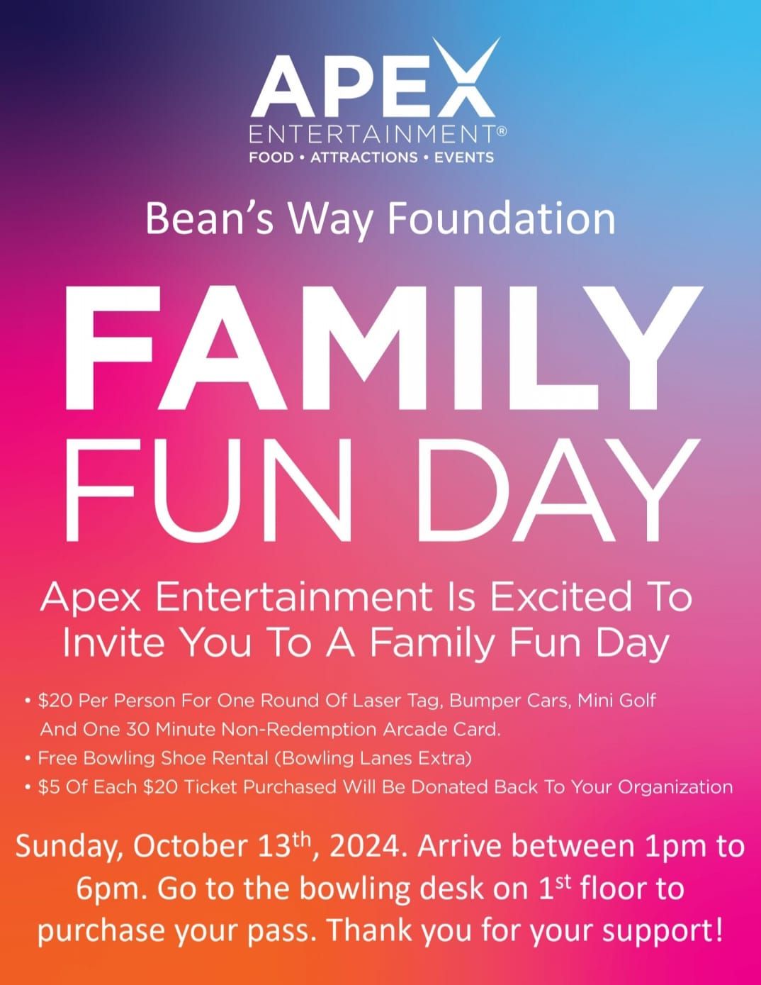 Bean's Way Fundraiser