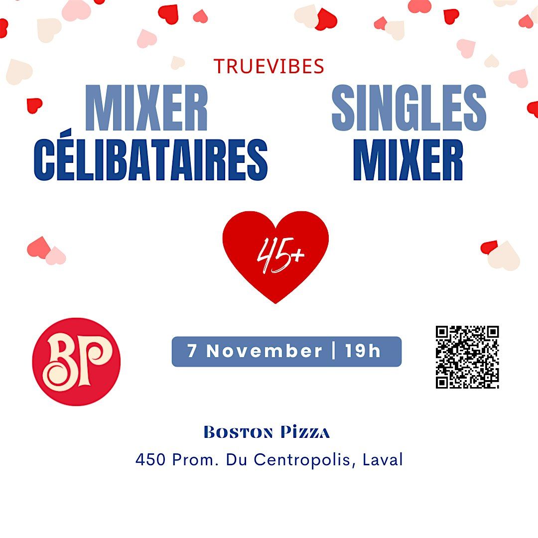 Laval Singles Mixer\u2502Mixer c\u00e9libataires\u2502Ages 45+