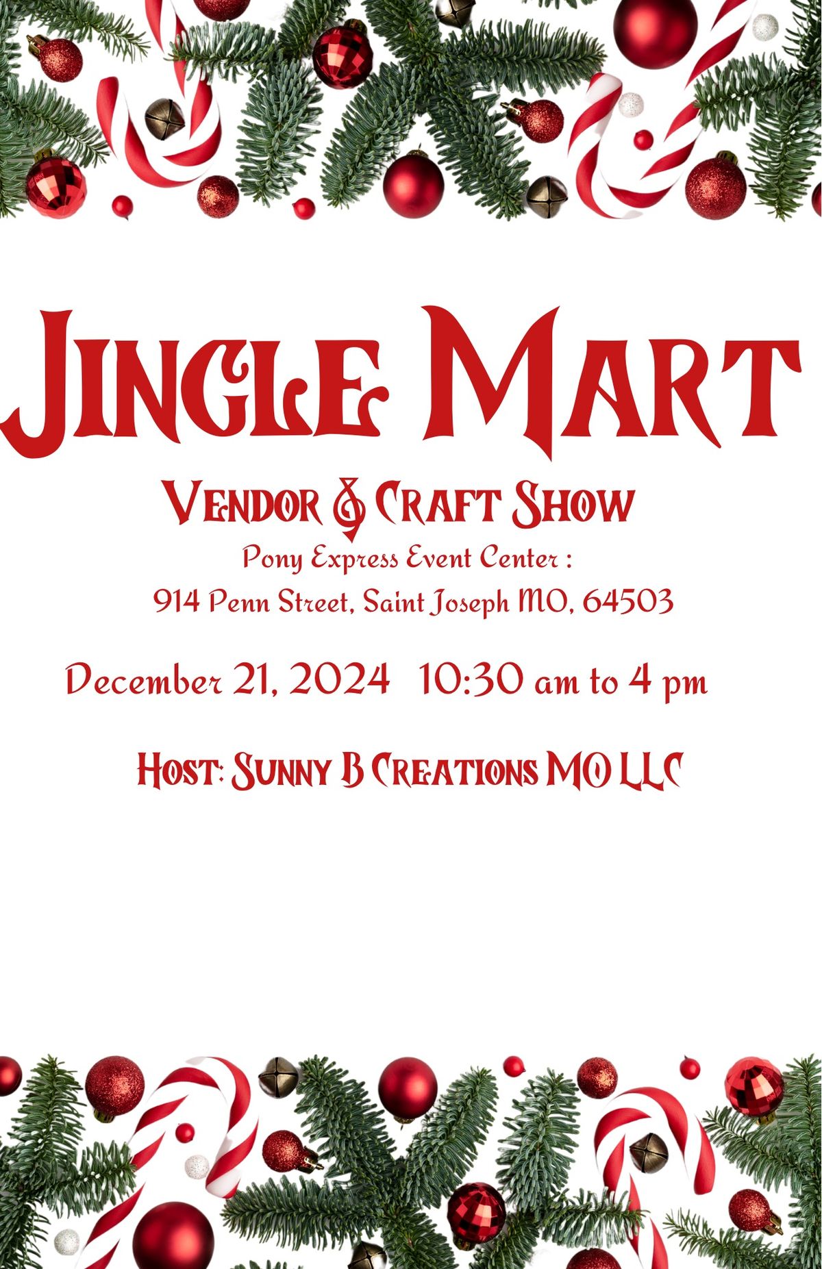 Jingle Mart Vendor & Craft Event