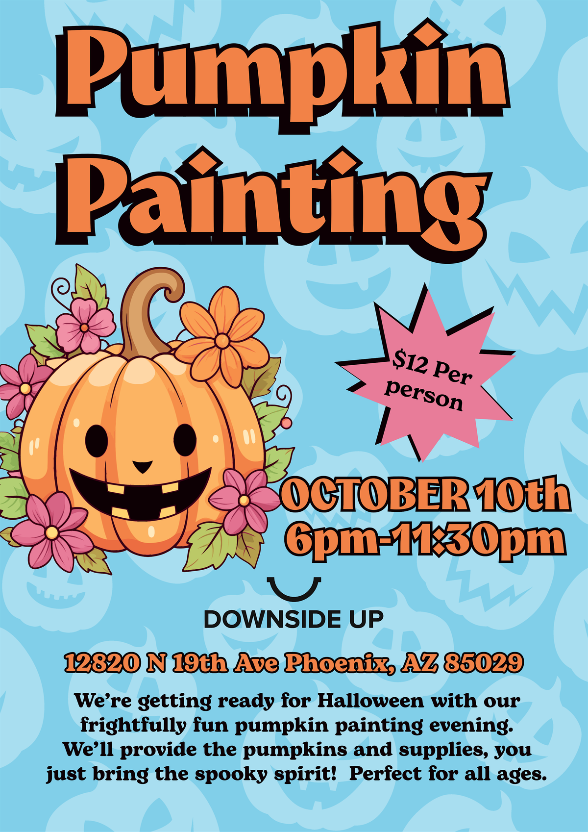 Pumpkin Painting at Downside Up