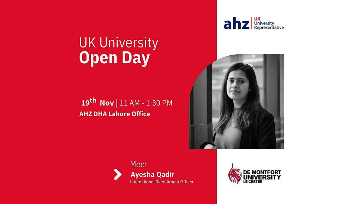 De Montfort University Open Day @ AHZ DHA Lahore Office