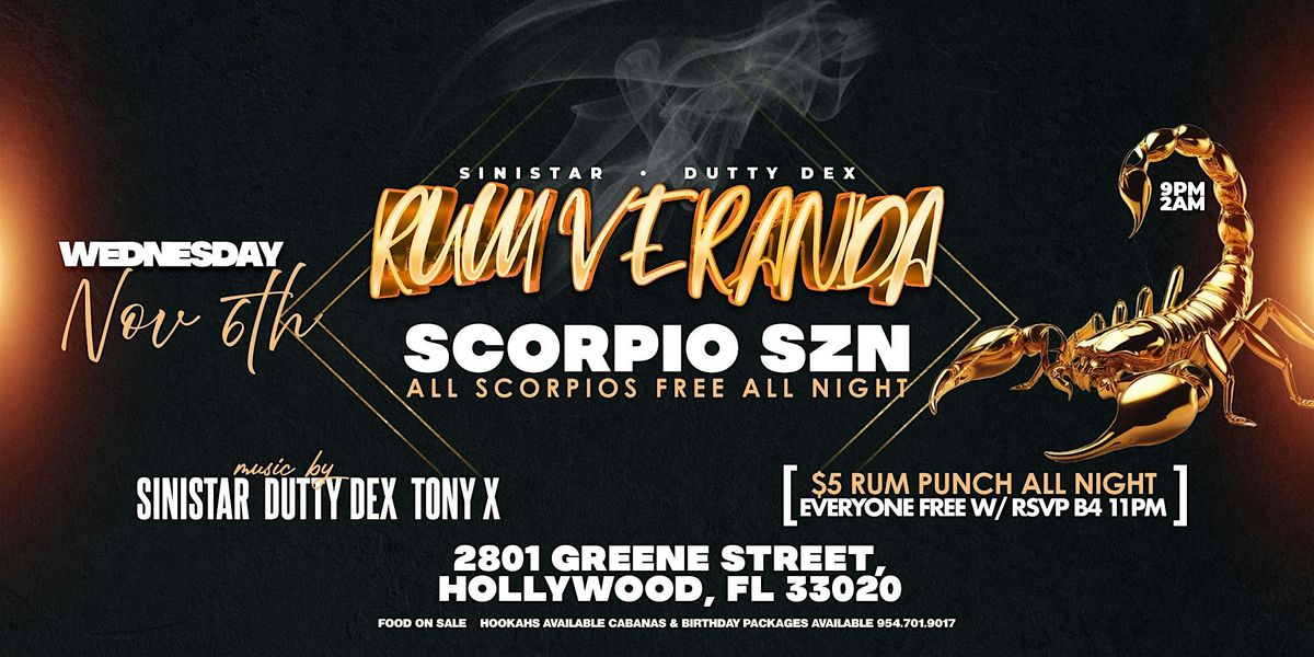 Rum Veranda - Scorpio Szn