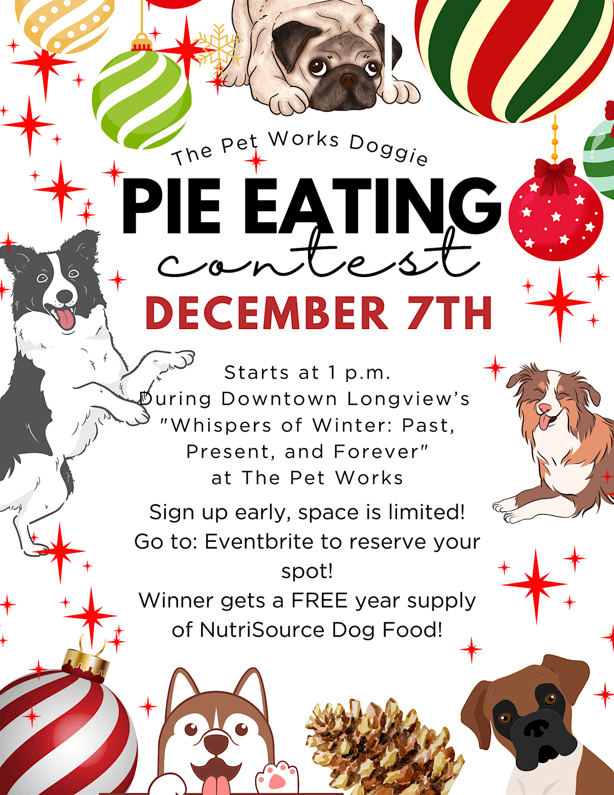 Doggie Pie Eating Contest!