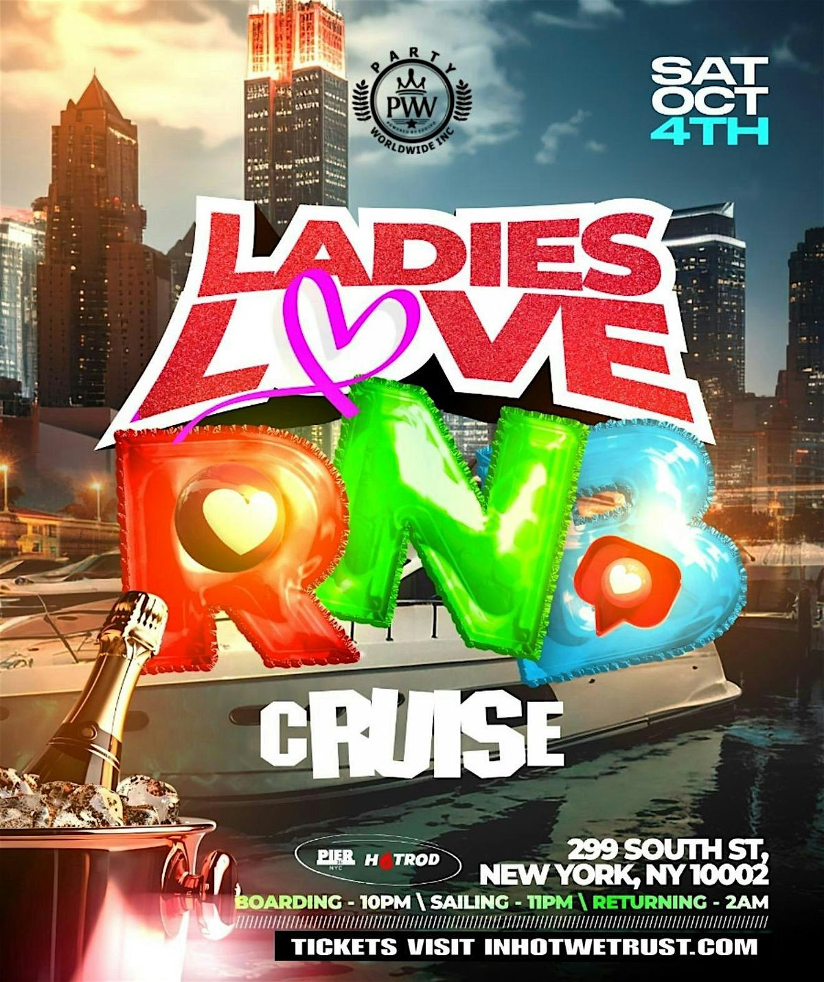 10\/4 Ladies Love RnB Cruise NYC\/NJ