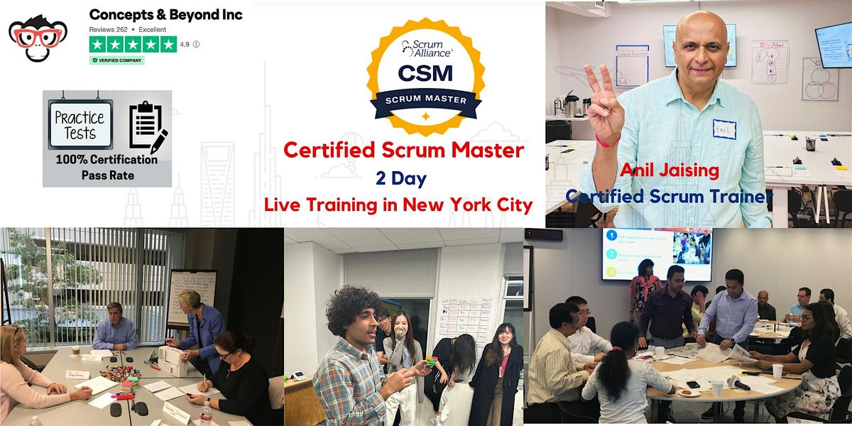 Certified ScrumMaster (CSM)  In-Person Training