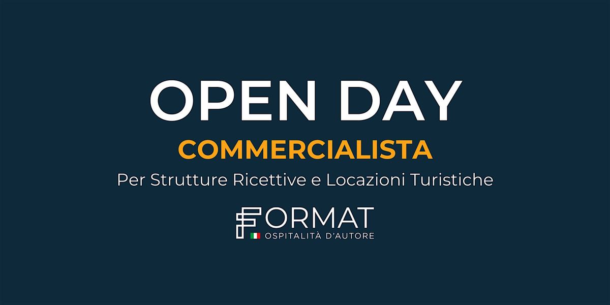 Open Day Commercialista - Strutture Ricettive e Locazioni Turistiche