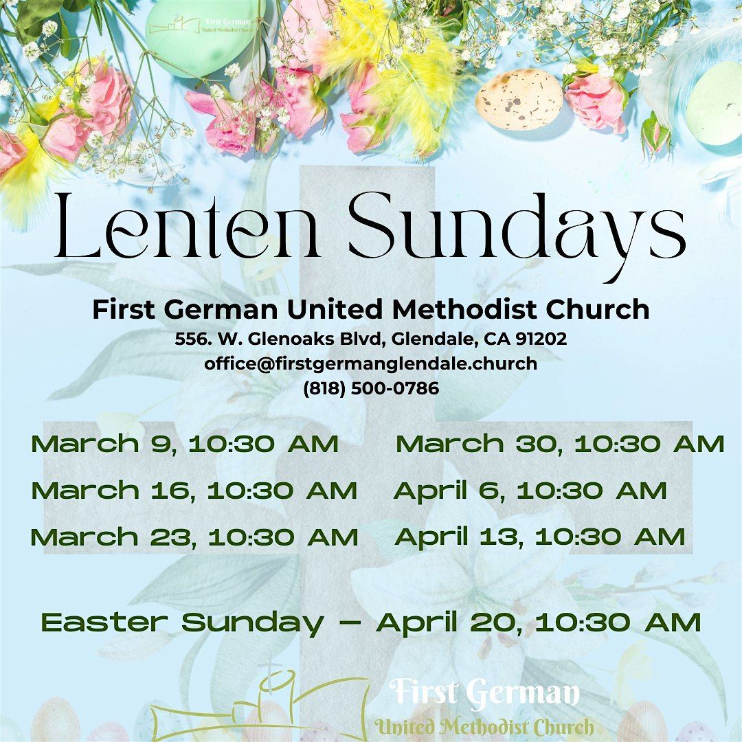 Easter & Lent at First German UMC