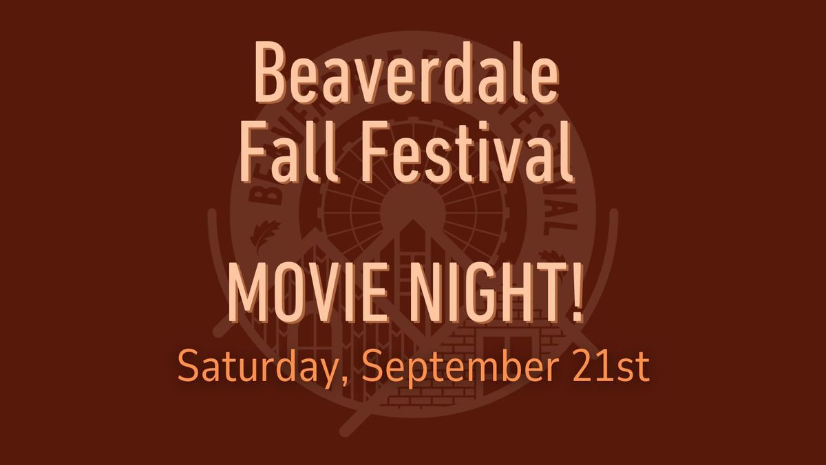 Beaverdale Fall Festival Movie Night featuring Inside Out 2!