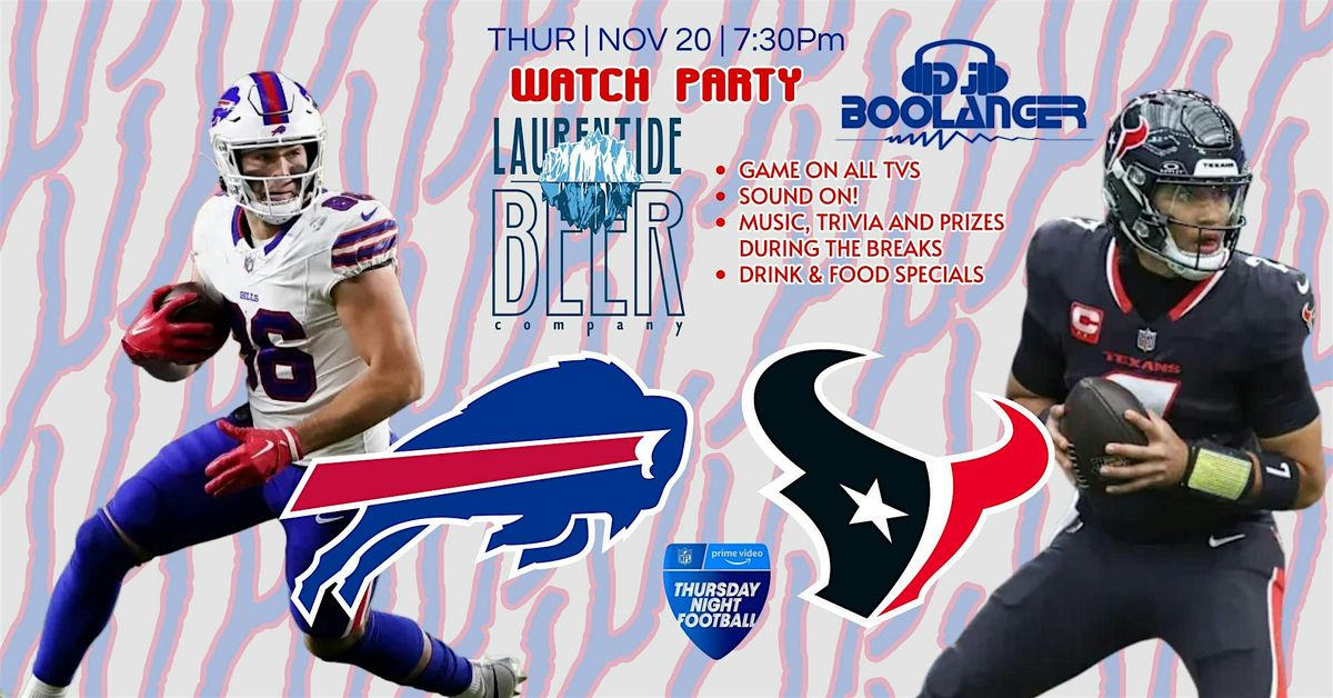 Buffalo Bills vs. Houston Texans Watch Party