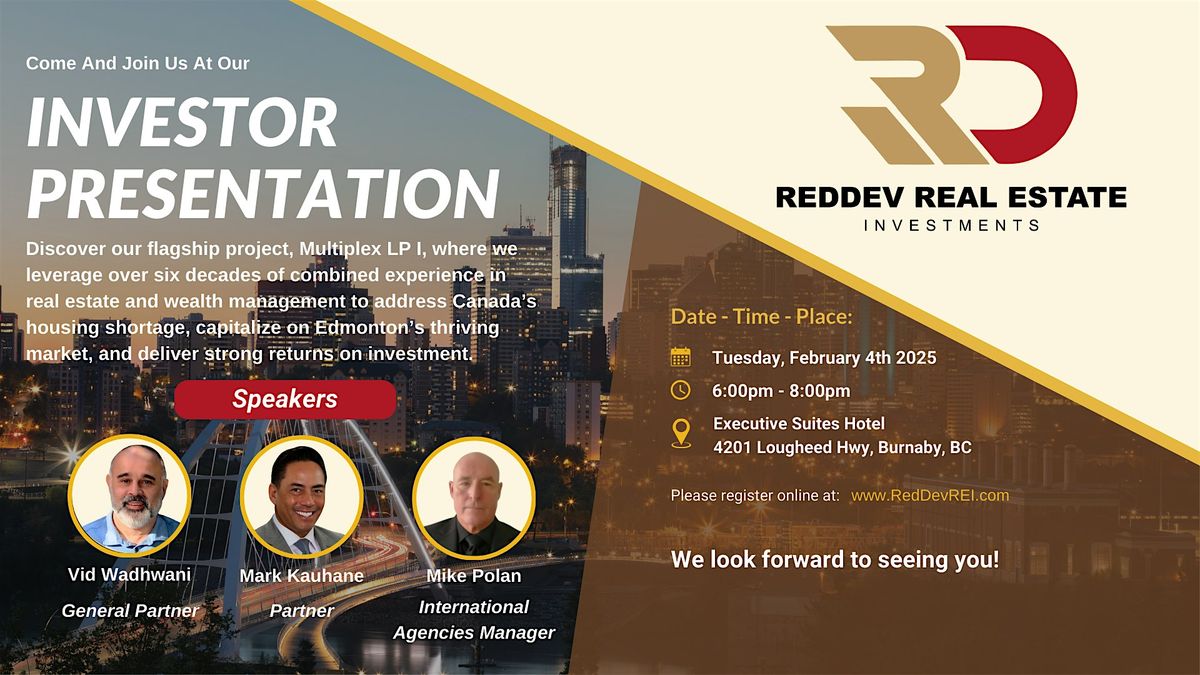 RedDev Real Estate Investor Presentation