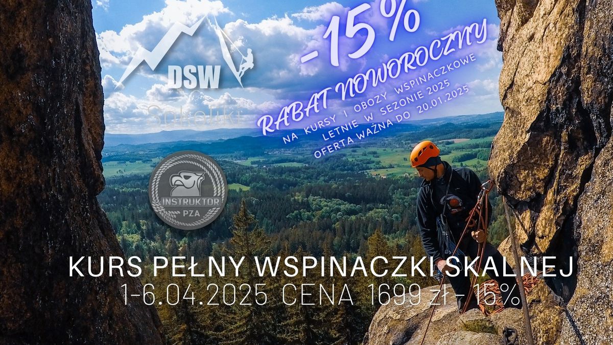 Kurs Pe\u0142ny Wspinaczki Skalnej PZA