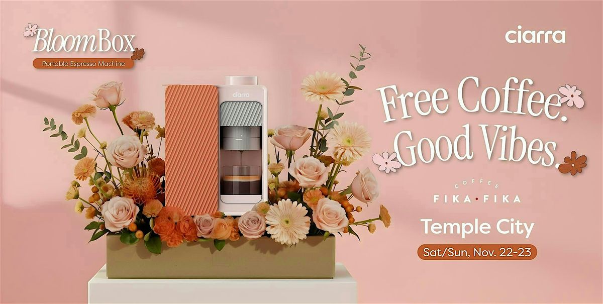 BloomBox Espresso Experience - Free Coffee Pop-Up from Ciarra Appliances