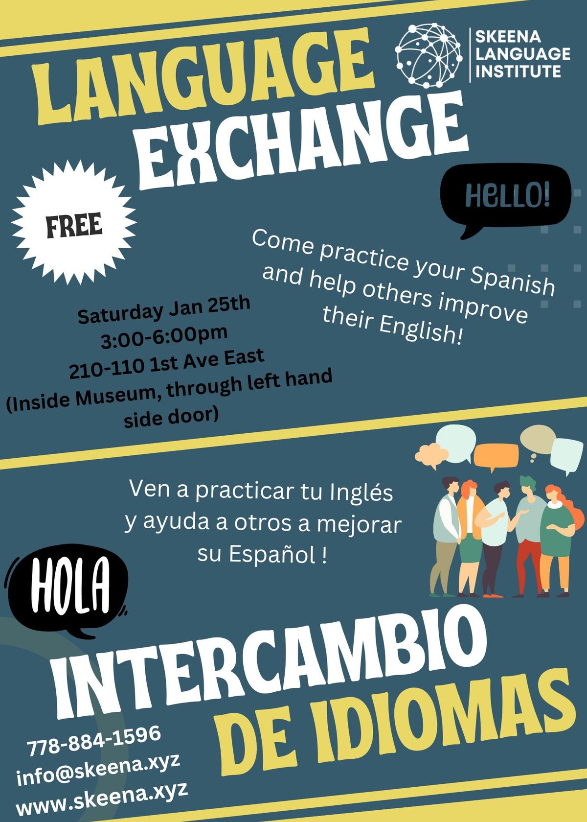 Prince Rupert Language Exchange\/ Intercambio de Idiomas