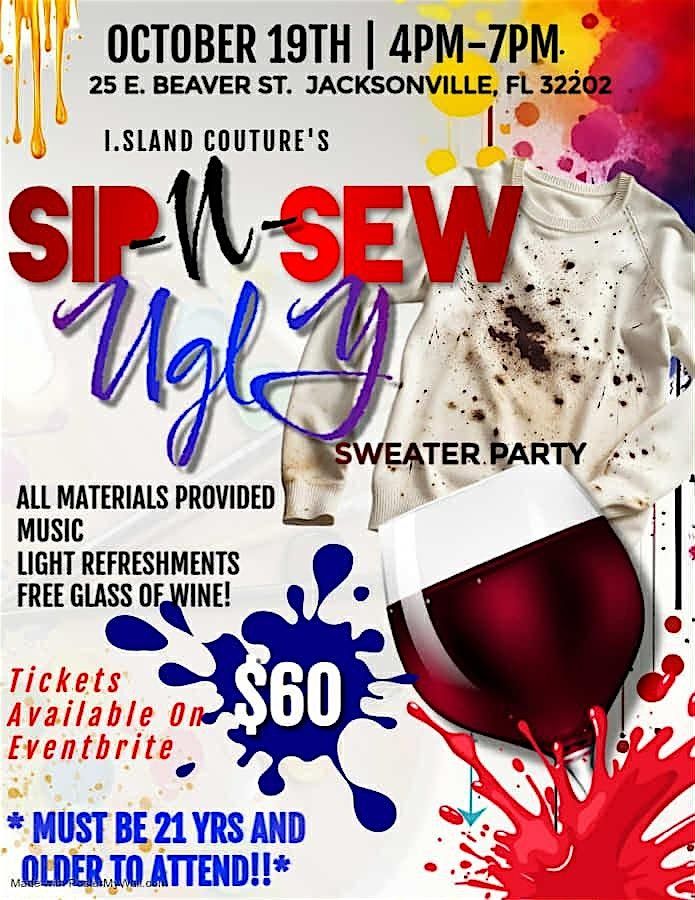 I.SLAND Couture's Sip-N-Sew Ugly Sweater Party