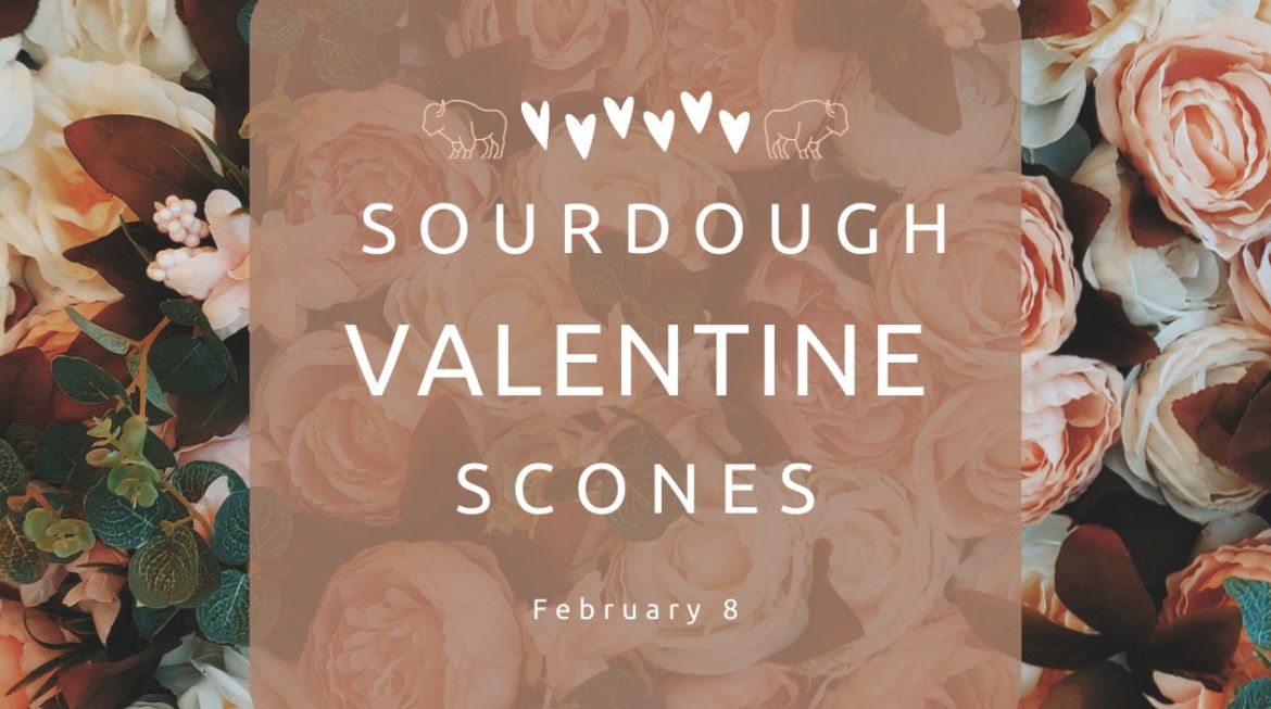 Sourdough Valentine Scones \u2665\ufe0f